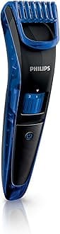 Philips QT4002 Washable Skin Friendly Beard Trimmer/Shaver - 10 Lock In 1.0mm Precision Length Settings With Rounded Tips For Smooth Skin Contact