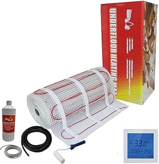 Electric Underfloor Heating kit 150w - 22.0m2 - White Touch Thermostat