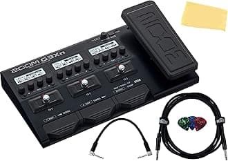 Zoom G3Xn Multi-Effects Processor Bundle with Instrument Cable, Patch Cable, Picks, and Austin Bazaar Polishing Cloth