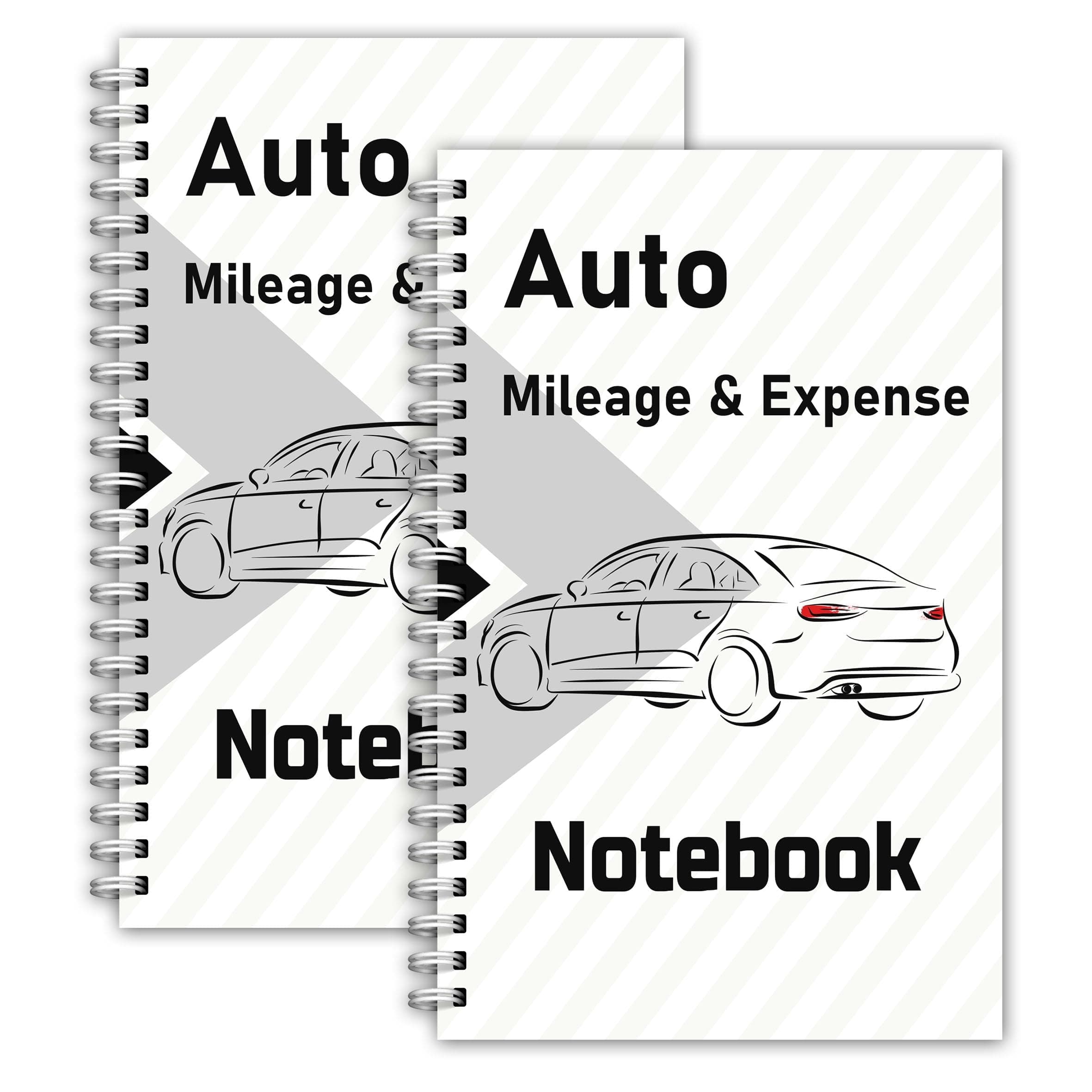 2 Pcs Auto Mileage Log Book Expense Record Notebook for Car for Small Business Driving Bookkeeping 7.87 X 5inch
