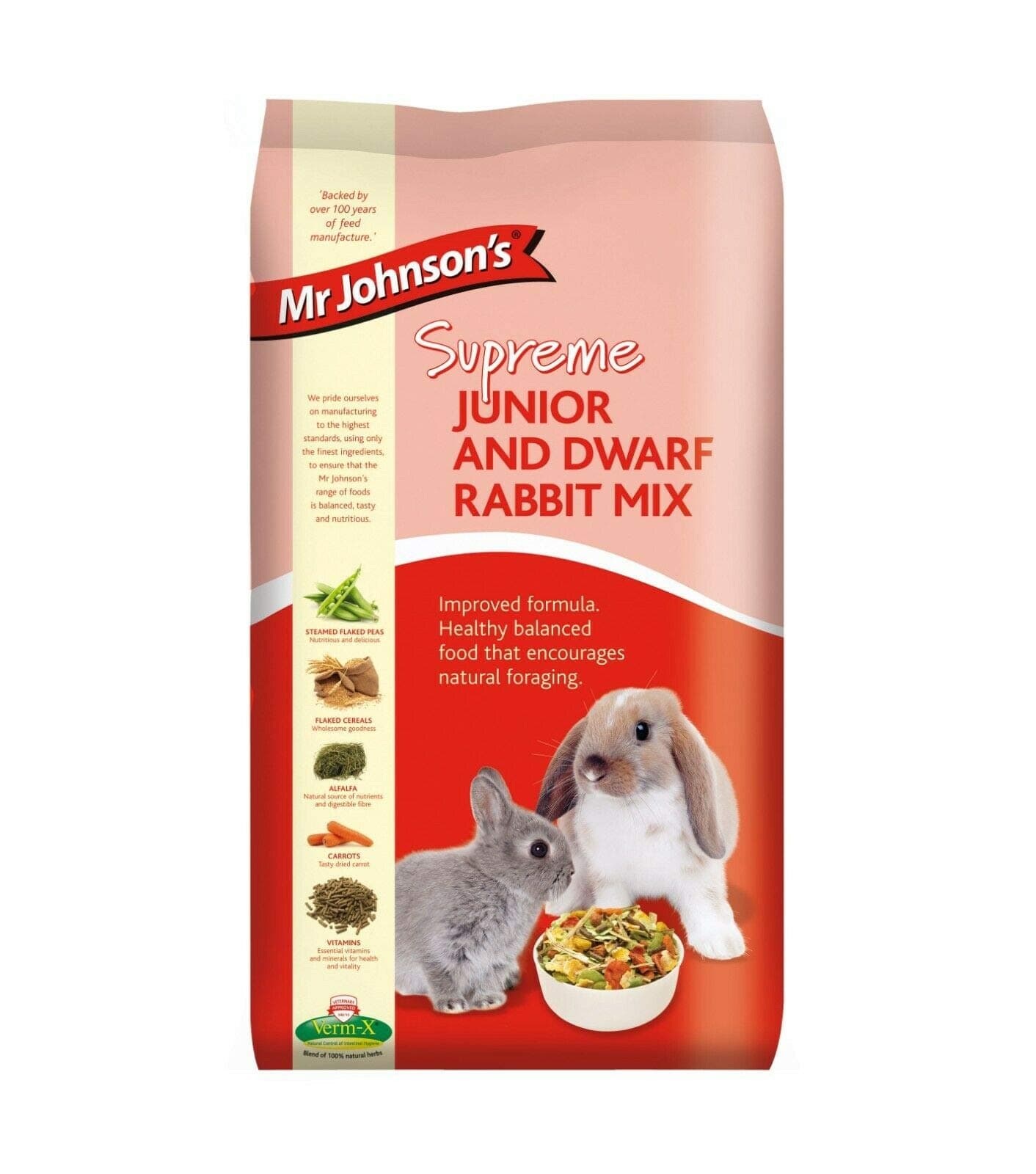 Supreme Junior & Dwarf Rabbit Mix - 900g [MS1JS09]
