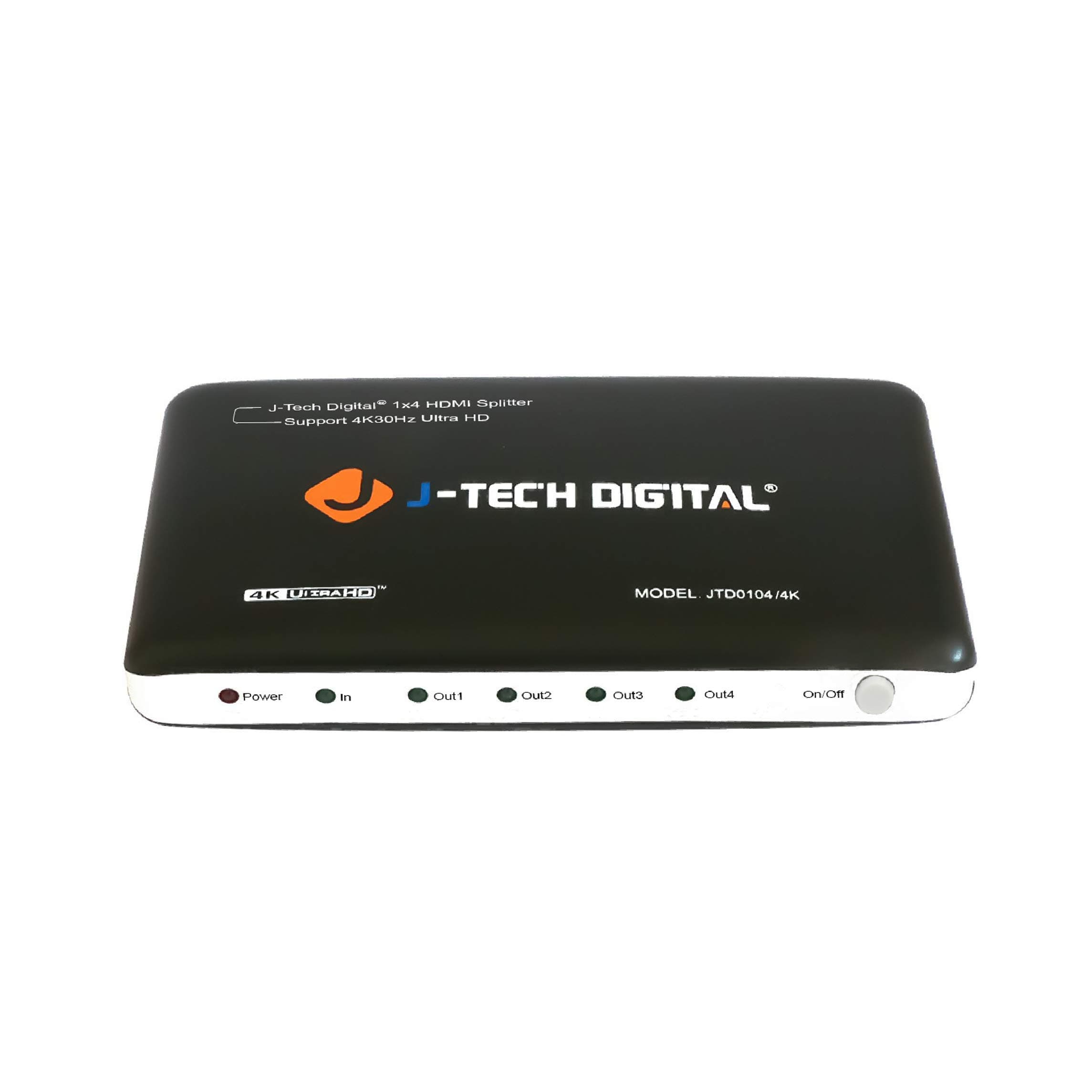 J-Tech Digital J-Tech Digital JTD0104/4K Most Advanced 4 Ports HDMI 1X4 Powered Splitter Support Ultra HD 4K 3840 A 2160 Resolution and 3D