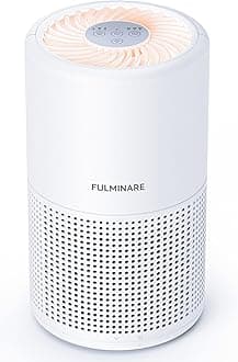 Air Purifiers for Bedroom, FULMINARE H13 True HEPA Air Filter, Quiet Air Cleaner With Night Light, Portable Small Air Purifier for Home, Office, Living Room