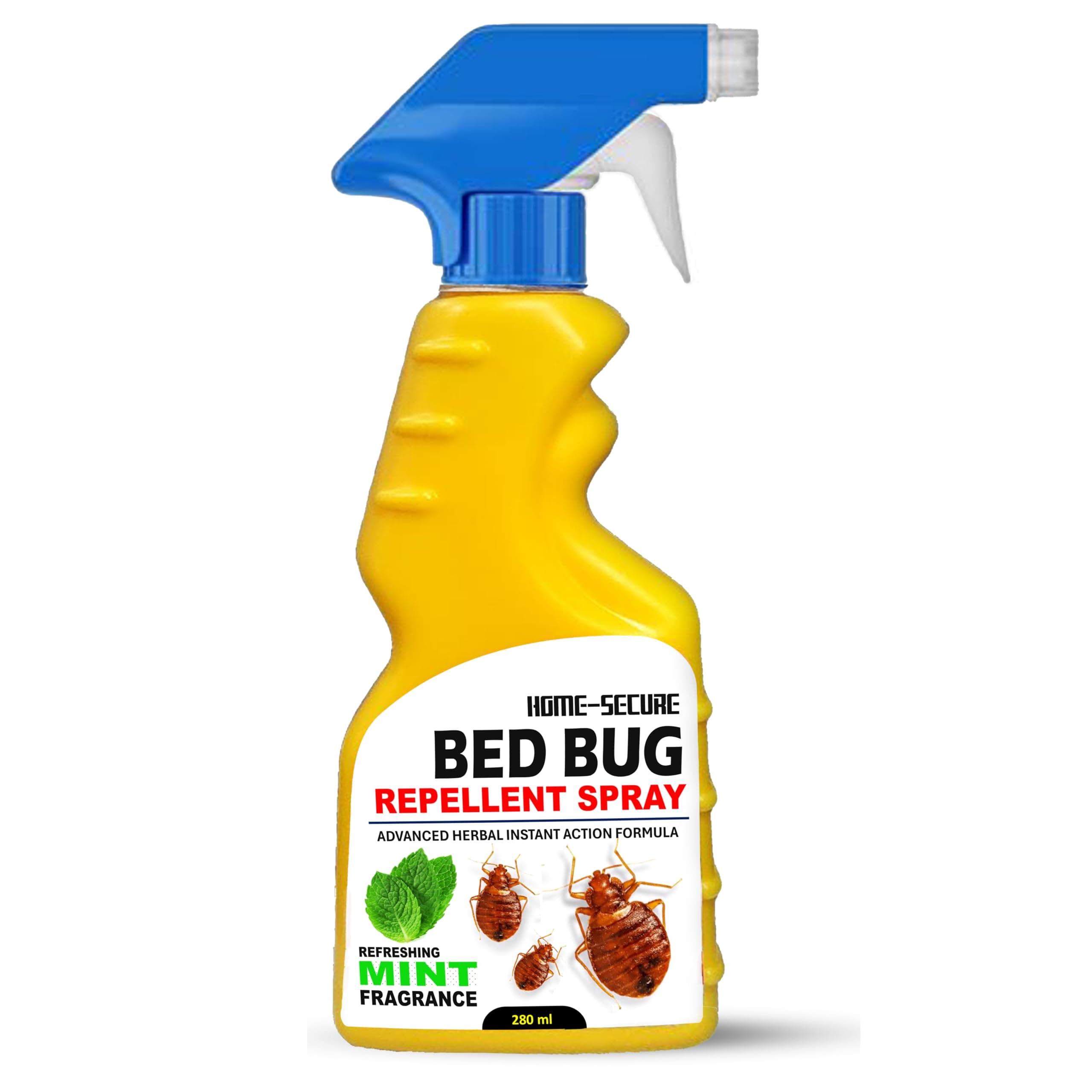 Bed Bug Killer Spray- 280ml | Natural, Chemical-Free & Eco-Friendly Formula | Fast-Acting Bed Bug Repellent | Long-Lasting Protection | Safe Home Insect Control Spray