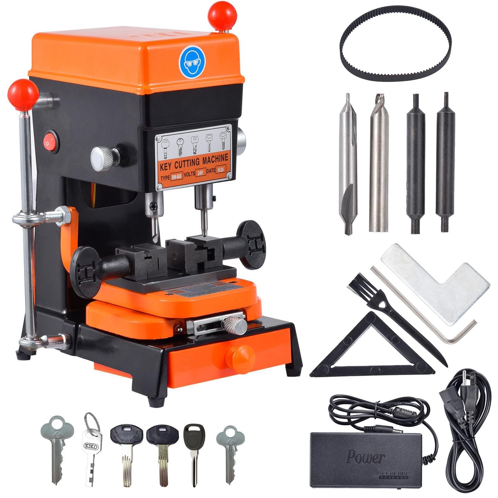 Vertical Cutter, Cutting Duplicator Machine, Drill Bits Drilling Grooving Machines with Drilling Bits 110V and 220V,Cutter Machines for Cutting Metal Objects for Duplicating House Door Car