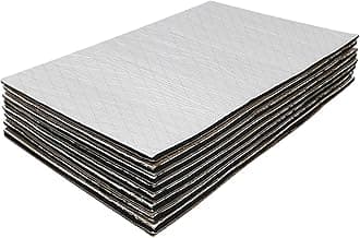 GOSCHE 394 mil 16 sqft Sound Deadener for Car, 10mm Thick Sound Deadening Mat Materials Can be Better with Audio Noise Insulation and Vibration Dampening 9.8″x 15.7″(15-Piece)
