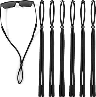Glasses Strap(6 PCS) Sports Eyeglass Strap,Adjustable Sunglasses Lanyard Neck Holders Cord Retainer for Men Women