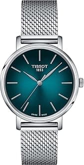 Tissot T1432101109100 Women's Watch, Green Dial, Turquoise, Bracelet Type