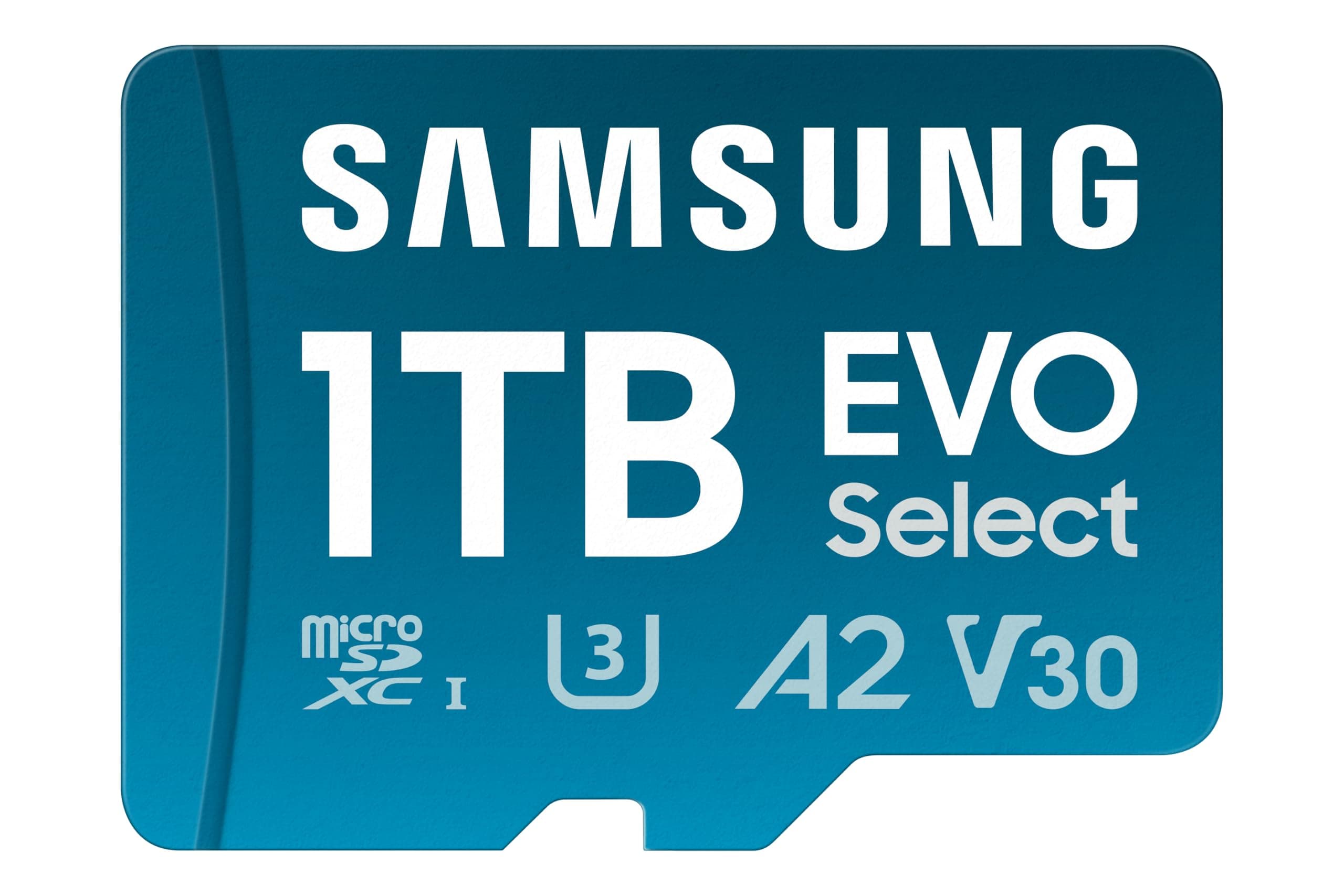 EVO Select microSD Memory Card + Adapter, 1TB microSDXC, Up-to 160 MB/s, 4K UHD, UHS-I, C10, U3, V30, A2, for Mobile Phone, Smartphones, Nintendo-Switch, and Tablets (MB-ME1T0SA/AM)