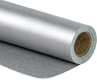 RUSPEPA Pearl Silver Matte Wrapping Paper-81.5 Sq Ft-Solid Color Pearly-lustre Paper Perfect for Wedding, Birthday, Christmas, Baby Shower -30Inch X 32.8Feet