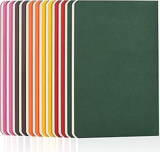 ZCZN A5 Lined Notebooks, 12-Pack, 60 Pages Each, Soft Cover Note Pads Set, 6 Vibrant Colours - Ideal for School, Study, Note-Taking
