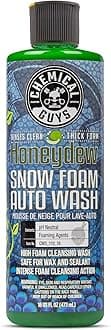 Chemical Guys CWS_110_16 Honeydew Snow Foam Car Wash Soap (Works with Foam Cannons, Foam Guns or Bucket Washes) Safe for Cars, Trucks, Motorcycles, RVs & More, 16 fl oz, Honeydew Scent