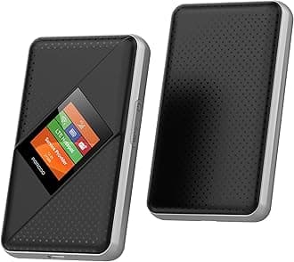 Porodo Portable MiFi 3G/4G Router Cat4 V2, 40M Signal Distance, 8H Working Time, Travel Friendly, Secure Connection, Pocket Router, Stay Connected, Connect Up To 10 Devices - Black