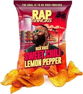 Rap Snacks Rick Ross Sweet Chili Lemon Pepper 2.5 Oz Bags - Pack of 12