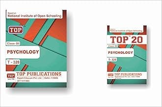 TOP NIOS Class 12 Psychology 328 Guide + TOP 20 Most Important Question Answers (Mini Book) - Set of 2 Books Perfect Paperback – 31 January 2025