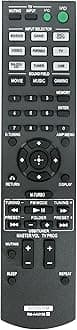 RM-AAU135 Replaced Remote fit for Sony Home Theatre System HT-M3 HT-M5 HT-M7 STR-KM3 STR-KM5 STR-KM7 RM-AAU136 SS-MSP7M SS-CNP7M SS-MSP3M SS-SRP7M SS-WP7M SS WP3M HTM3 HTM5 HTM7 STRKM3 STRKM5