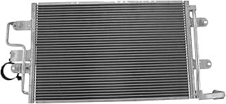 TRQ Air Conditioning A/C Condenser Compatible with 2000-2006 Audi TT TT Quattro 1999-2005 Volkswagen Golf 2000-2005 Jetta VW3030108