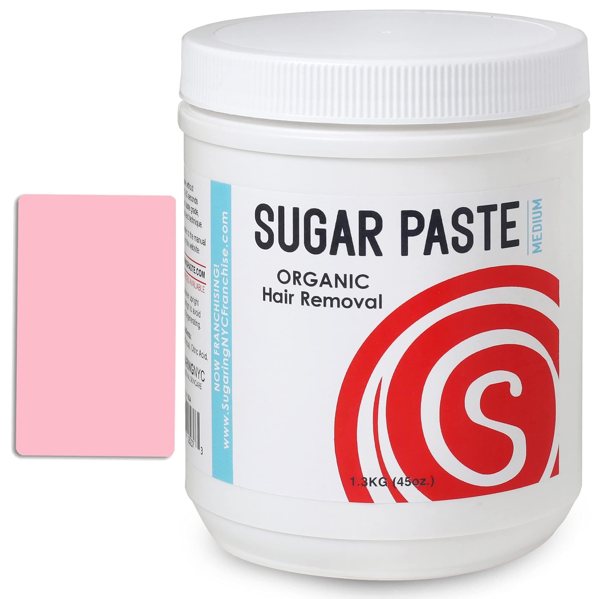 Brazilian Bikini Sugaring Paste - Medium, 45 Fl Oz, For Various Hair Types, Unisex, Hair Removal Paste