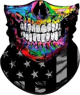 ObacleGaiter Mask Bandana for Sun Dust Wind Protection Seamless Bandana Rave Face Mask for Men Women Festival Fishing Hunting Motorcycle Riding Workout Outdoor Running Tube Mask Neck Gaiter