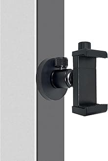 Gym Magnetic Phone Mount Holder, Heavy Duty Magnet Base Cell Phone Clamp, Attracts to Ferrous Metal Surface, Designed for Gym, Motorcycles Tank, Tractor, Toolbox, Truck, Forklift