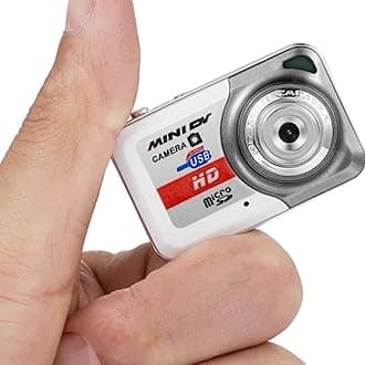 Bewinner Digital Camera 58g Ultra Mini Size - Fashionable Keychain Camera, 1280x960 Video & 1280x1024 Photo Resolution Mini DV for Kid‘s Gifts (Silver Gray)