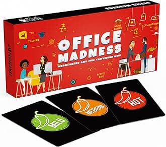 Team Building Card Game with 150 Icebreakers and Funny Questions | 3-in-1 Funny Office Game and Conversation Starter | Perfect for an Office Party or Corporate Retreat