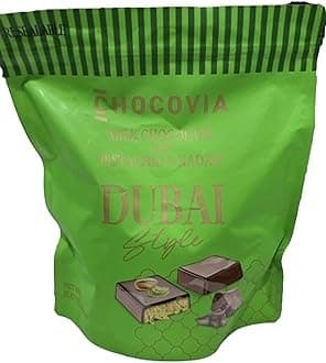 Dubai Style Milk Chocolate with Pistachio & Kadaif, 15.87 Ounces