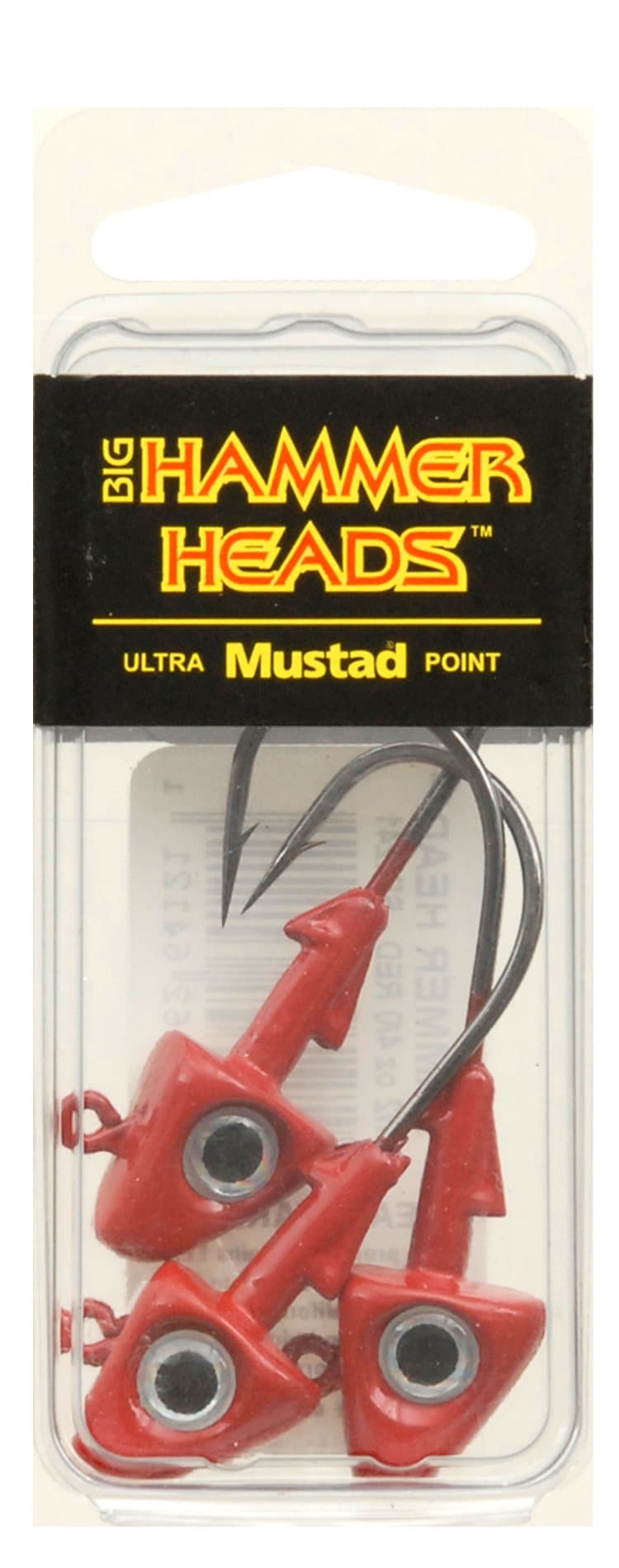 Jig Head with 4/0 Hook, Red, 1/2-Ounce