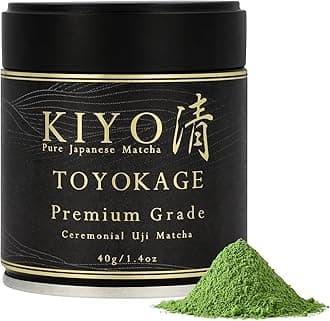 Premium Grade Toyokage Ceremonial Uji Matcha - Pure Japanese First Harvest Ceremonial Grade Matcha Green Tea Powder from Uji, Japan (40g/1.41oz)