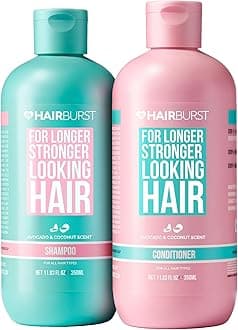 – HAIR BURST Shampoo and Conditioner Set - SLS Free Hair Growth and Thickening Treatment for Women - Coconut and Avocado Scented - Suitable for All Hair Types, Promotes Strong and Healthy Hair