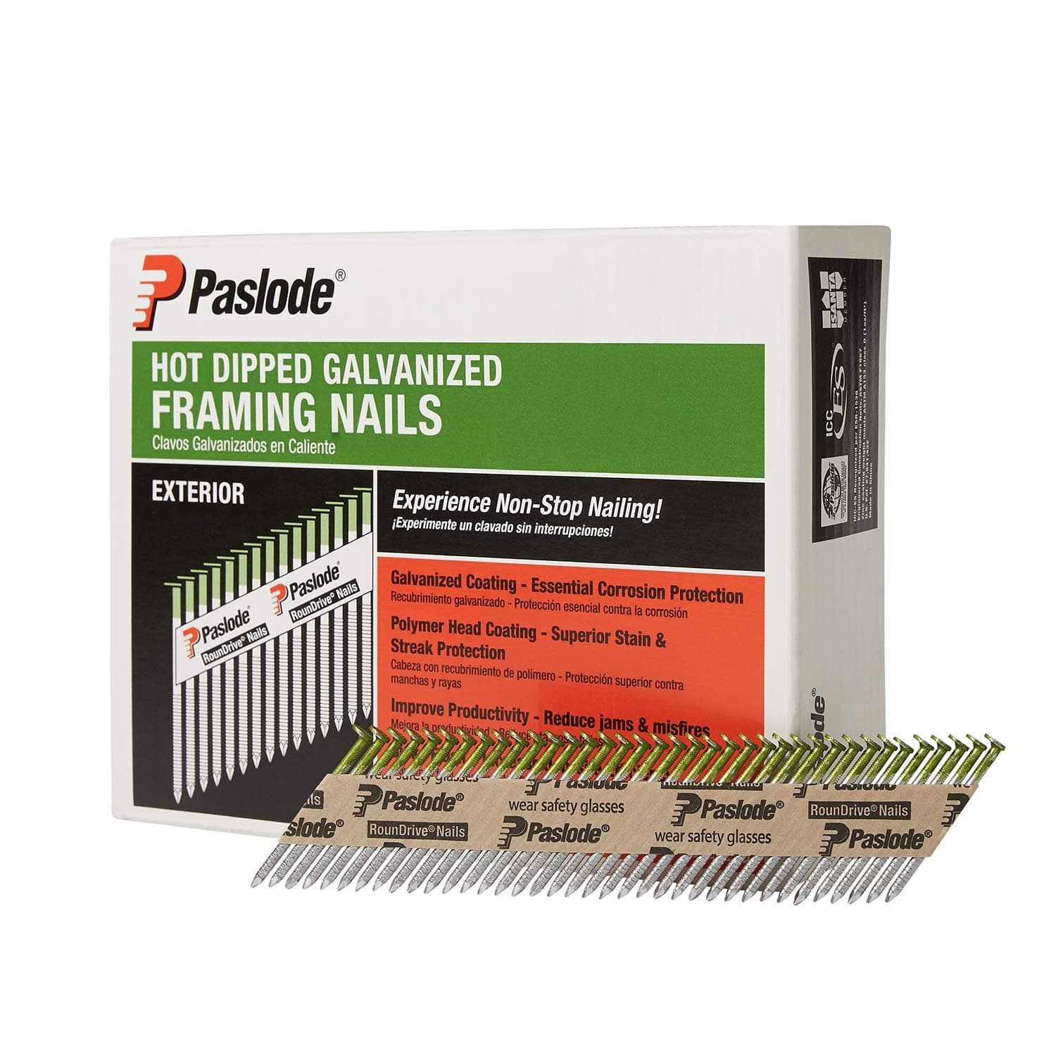 Paslode Hot Dipped Galavanized Framing Nails - 650381 - HDG 30 Degree Round Head - 2 inch x .113 Gauge - 2,000 per Box - For Paslode Framing Nailers
