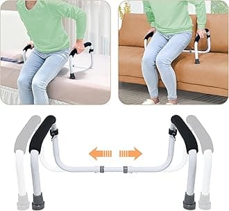 Stand Assist Mobility & Daily Living Aids Bed Rail Cane Chair Assist for Elderly Lift Assist Devices for Seniors, Handicap Grab Bar for Disabled Couch Safety Handle(Width Adjustable)
