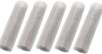 5Pack 40 Mesh 304 Stainless Steel Woven Wire Mesh Never Rust, Hard and Heat Resisting Metal Mesh Sheet Great for Home, Kitchen, Garden, Airbrick - 5.9x11.8 Inch