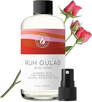 AROMA COUNTRY Ruh Gulab - Rose Ombre Essential Oil/Reed Diffuser Oil Refill (8.5 Fl. oz.) for Reed Diffusers, Electric Diffuser Oil Machines, and Oil Warmers - Natural, Organic Orange Diffuser Oil