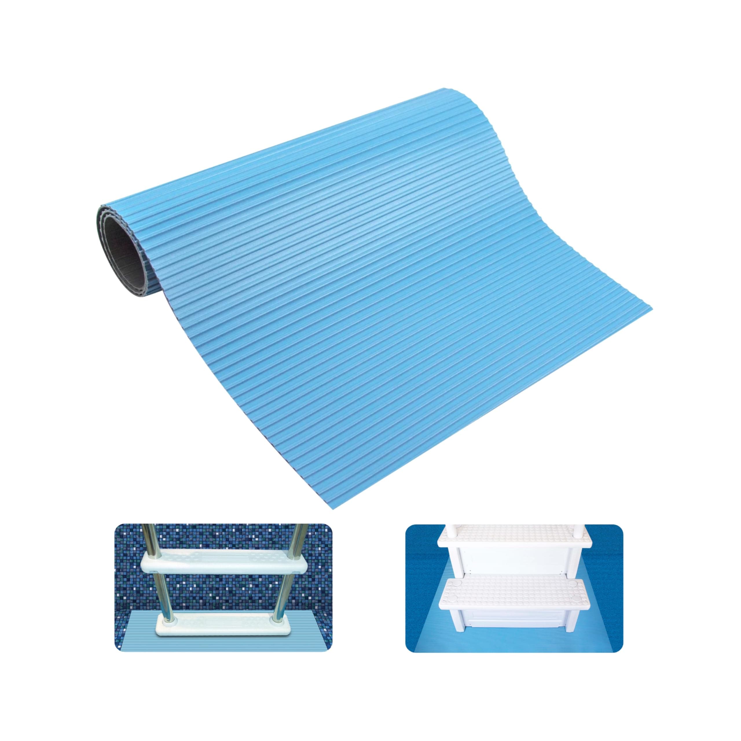 HydroTools by Swimline Protective Pool Ladder Mat and Pool Step Pad