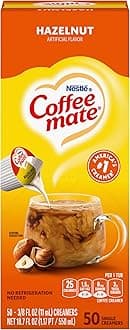Liquid Coffee Creamer Singles, Hazelnut, 50 Ct Box