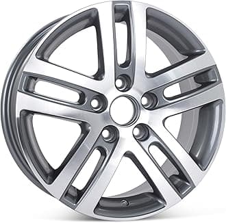 New 16" Alloy Wheel for Volkswagen Jetta VW 2005-2018 Machined with Charcoal Rim 69812