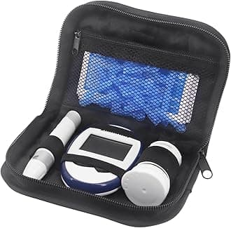 Diabetes Travel Case, Diabetic Organizer Carrying Case Kit, Glucose Monitor Case, Blood Glucose Meter Storage Bag, Diabetic Supplies Carrying Case, Diabetic Bags for Supplies