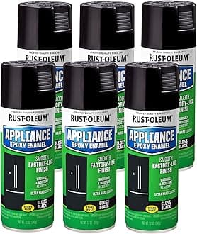 7886830-6PK Specialty Appliance Epoxy Spray Paint, 12 oz, Black, 6 Pack