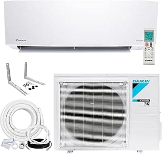 Daikin 18,000 BTU 18 SEER2 Entra R32 Series Ductless Mini Split Heat Pump System w/Maxwell All-Inclusive 15’ Installation Kit and Wall Mounting Bracket (230V)