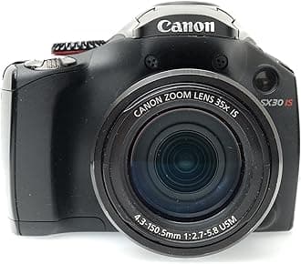 Canon PowerShot SX30 IS Compact Digital Camera 14.1 Megapixels 35 x Zoom Black