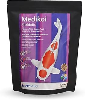 NT Labs Medikoi Probiotic Multi-Season, Complete Feed For All Pond Fish, Ideal For All Year Round Feeding, Rich in Probiotic Bacteria, Maintains Immune System, Koi Fish Food (6 mm) (1.75 kg)