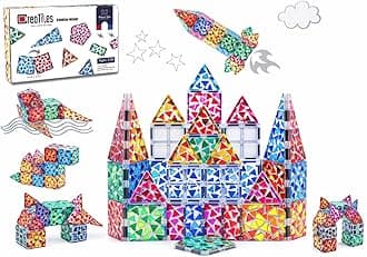 Multi-Colored Magnetic Tiles - Vibrant Colors for Endless Creativity, New 202...