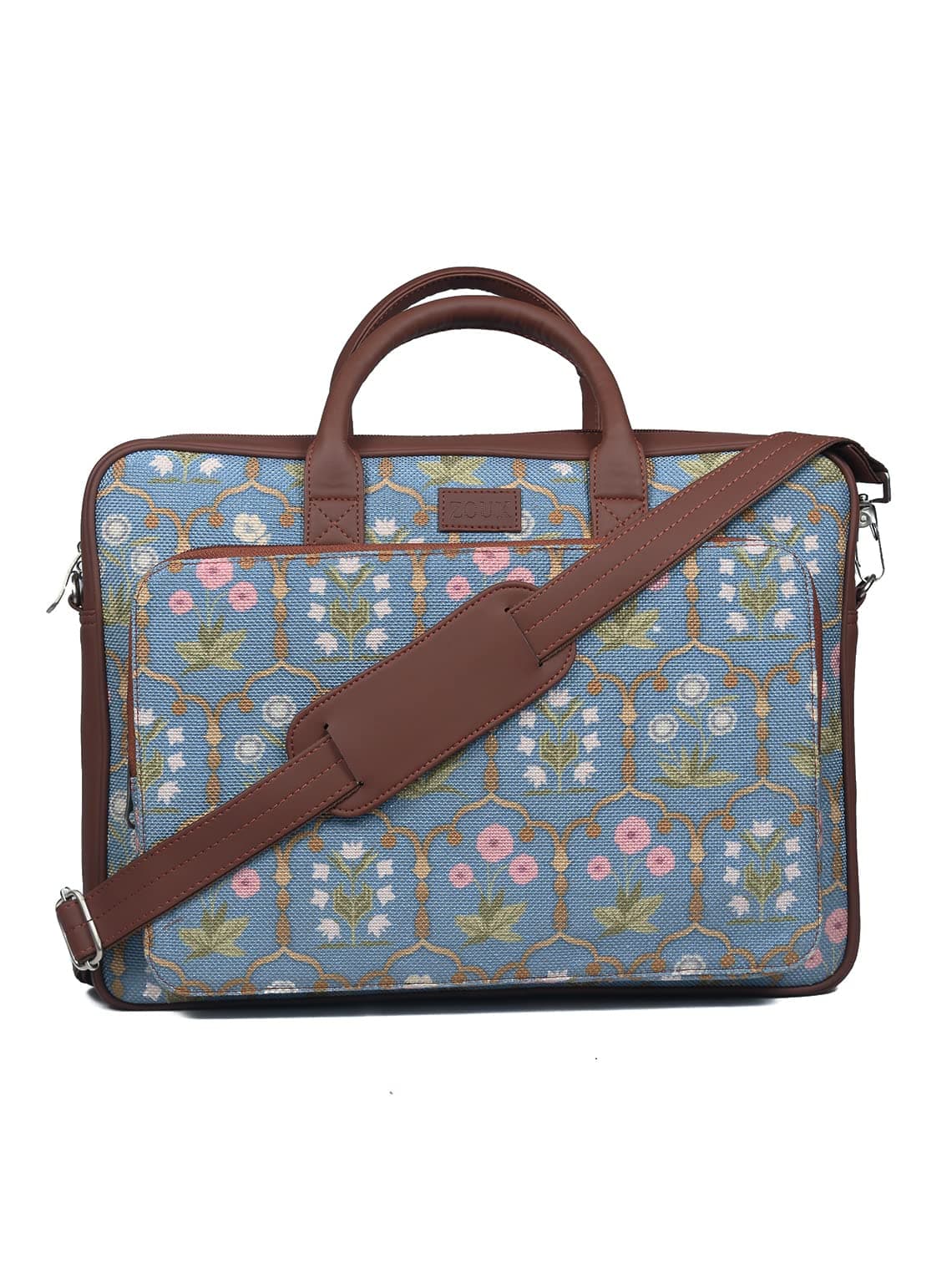Printed Unisex laptop messenger bag for work