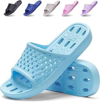 Xomiboe Shower Shoes Quick Drying Non-Slip Comfortable Men Women House Slippers