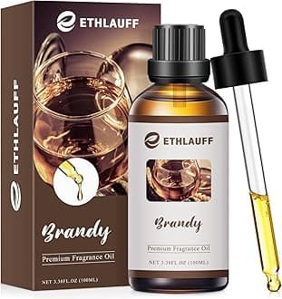 Brandy Fragrance Oil, 100ml Mens Essential Oil for Diffusers for Home,Candle Scented Oils for Soap Making, Bath Bombs, Massage -3.38FL.OZ
