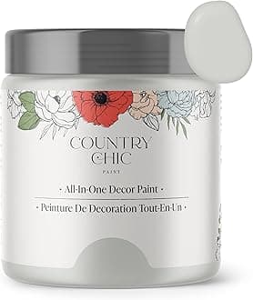 Chalk Style Paint - for Furniture, Home Decor, Crafts - Eco-Friendly - All-in-One - No Wax Needed (Lazy Linen [Light Grey], Pint (16 oz))