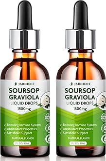 Soursop Bitters Extract Liquid Oil : Graviola Soursop Extract- Organic for Cell Support and Regeneration- Soursop Tincture Edible 2Fl oz x 2Pack