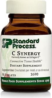 Standard Process C Synergy - Supplement to Support Connective Tissue Health - Whole Food-Based Supplement to Aid Immune Health - Connective Tissue Support with Vitamin C & Buckwheat Flour - 90 Tablets