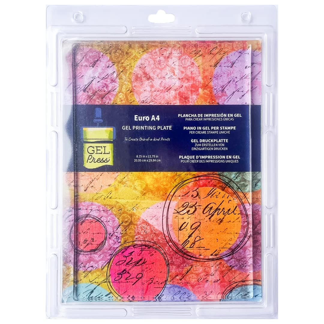 Gel Press Monoprint Plate A4 Rectangle for Creating Unique Craft Prints